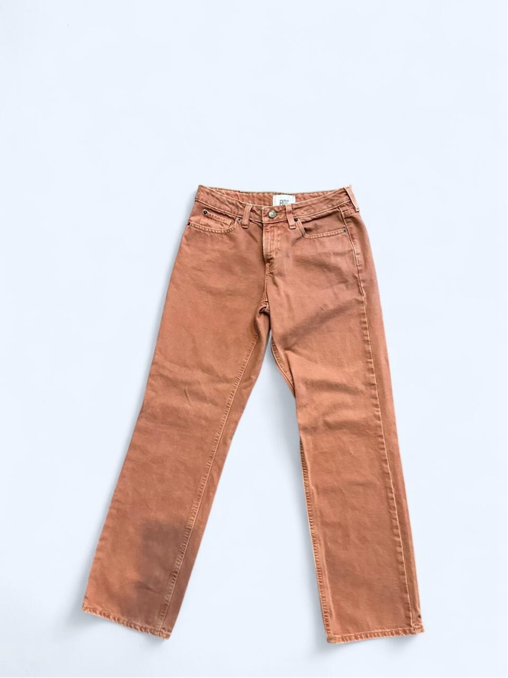BDG High-Rise Straight Jeans in Rust